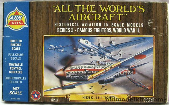 AHM 1/87 Ki-61 Hien Tony - HO Scale, SK-8 plastic model kit